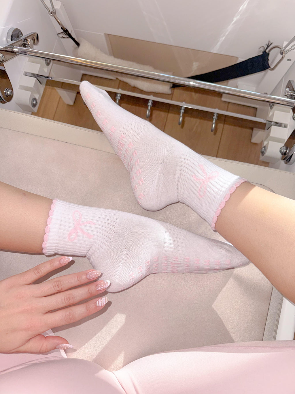 Ribbon Pilates Princess Kaydırmaz Pilates Yoga Çorabı