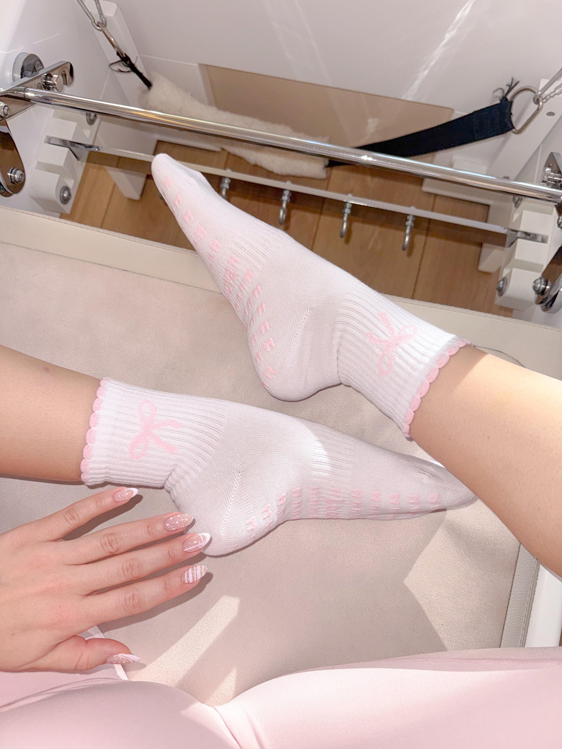 Ribbon Pilates Princess Kaydırmaz Pilates Yoga Çorabı