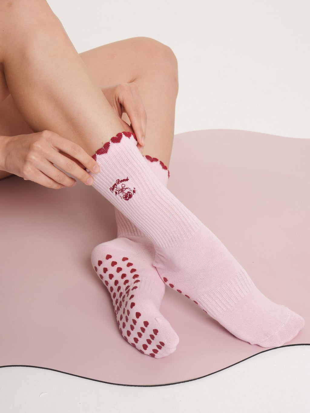 Cherry Bomb Kaydırmaz Pilates Yoga Çorabı