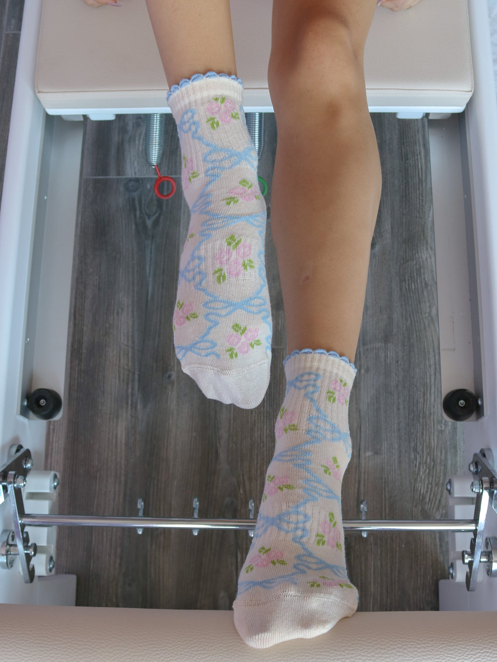 Vintage Flowers Kaydırmaz Pilates Yoga Çorabı
