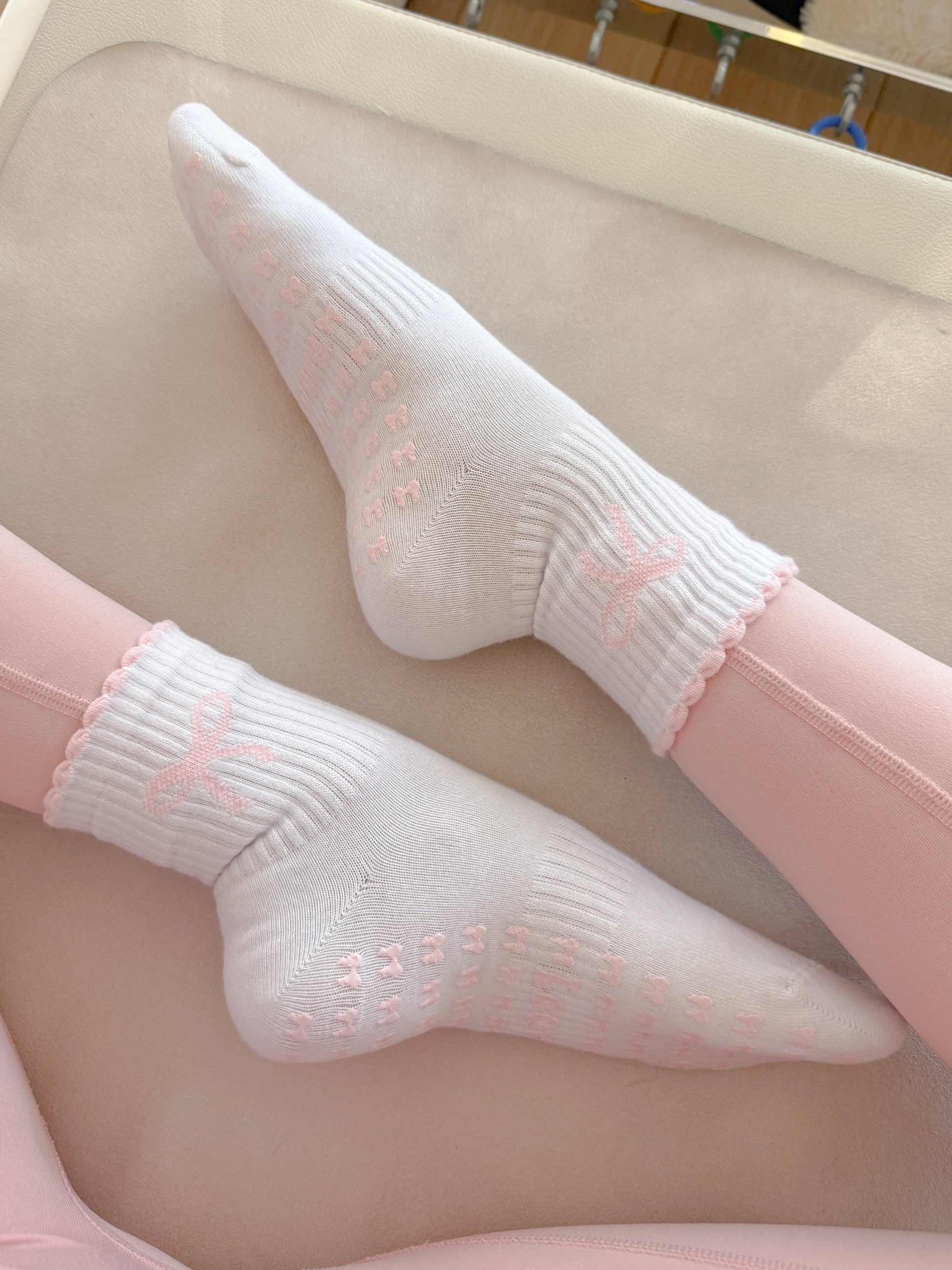 Ribbon Pilates Princess Kaydırmaz Pilates Yoga Çorabı