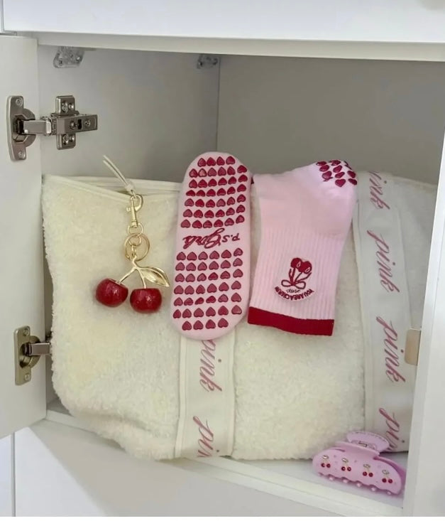 Cherry Girl Kaydırmaz Pilates Yoga Çorabı