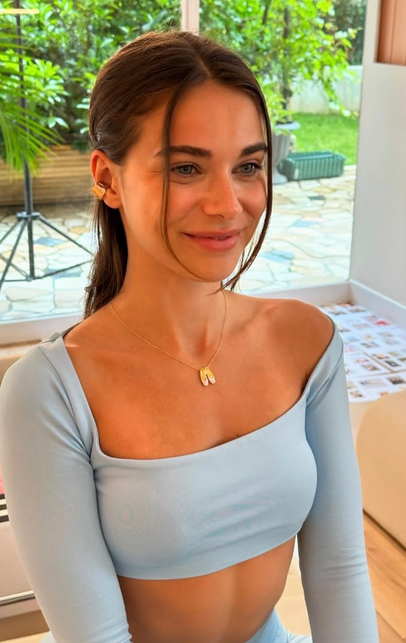 Pilates Princess Pink 925 Gümüş Kolye