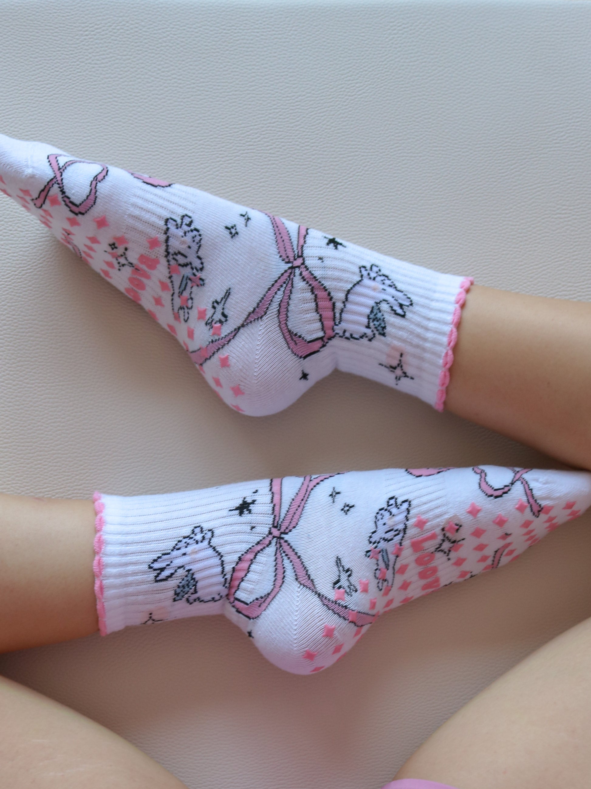Cute Rabbit Kaydırmaz Pilates Yoga Çorabı