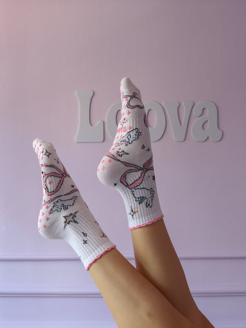 Cute Rabbit Kaydırmaz Pilates Yoga Çorabı