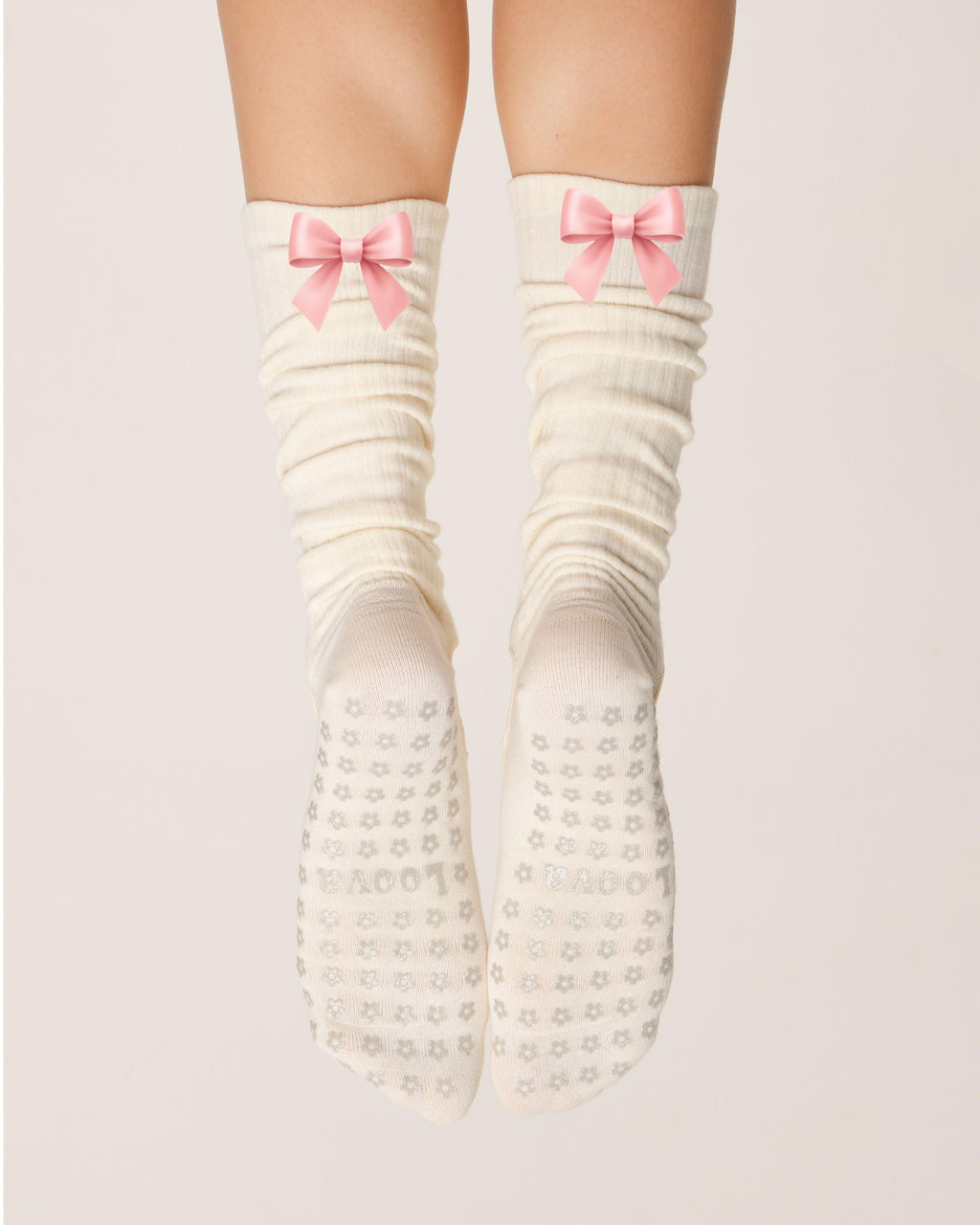 Kurdeleli Scrunch Kaydırmaz Çorap