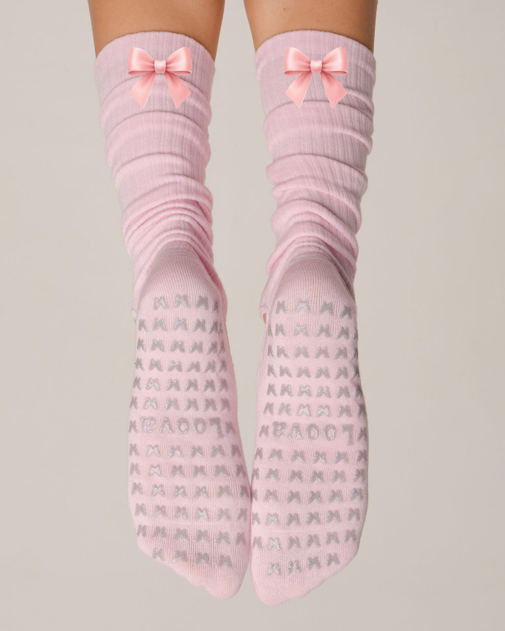 Kurdeleli Scrunch Kaydırmaz Çorap