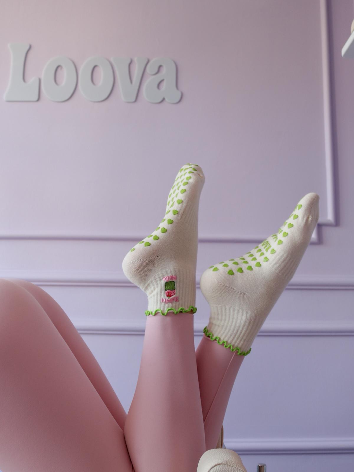 Matcha Girlie Kaydırmaz Pilates Yoga Çorabı