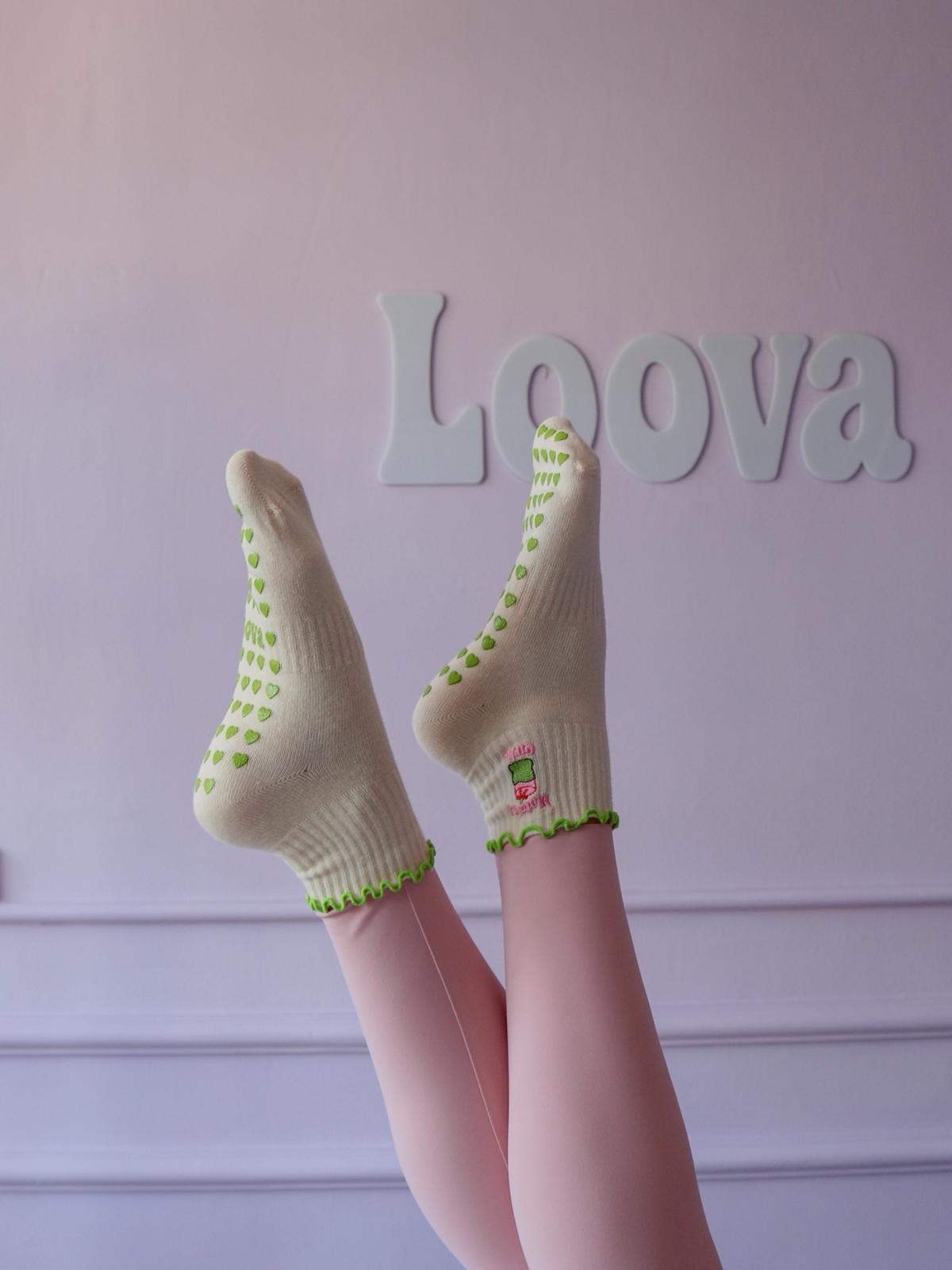Matcha Girlie Kaydırmaz Pilates Yoga Çorabı