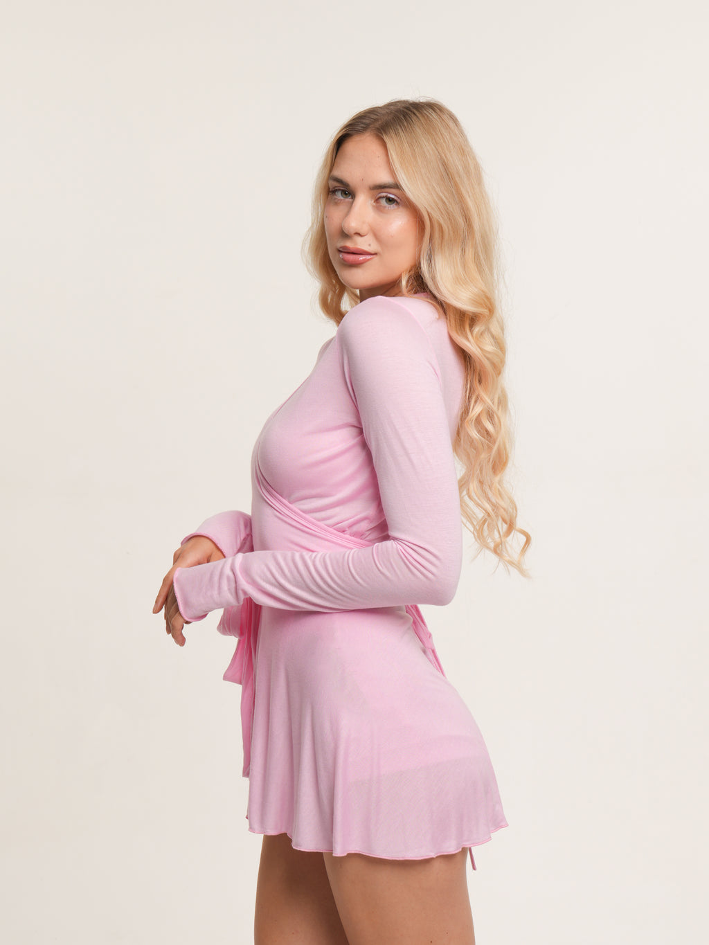 Bubblegum Ballet Wrap Top