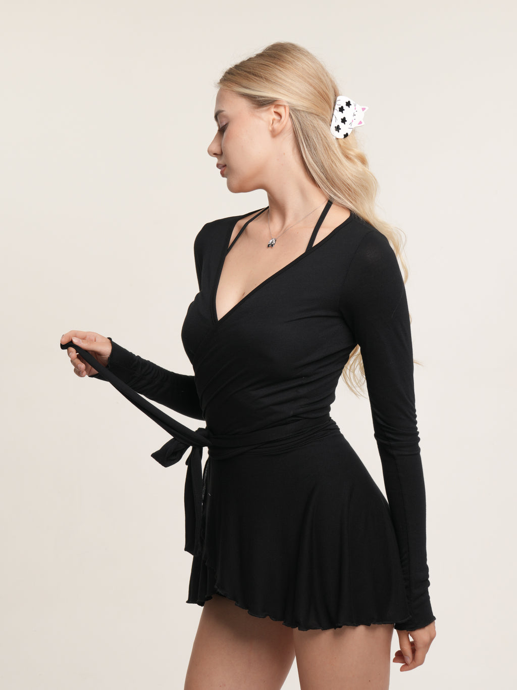 Black Swan Ballet Wrap Top